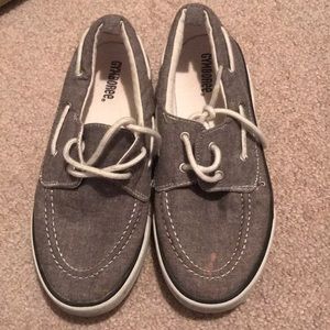 Gymboree boys gray boat shoes size 3